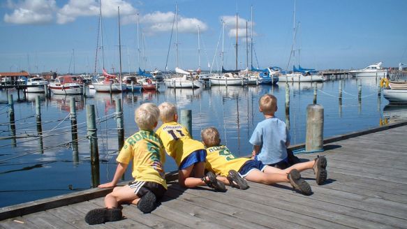 Boys at Nibe Marina