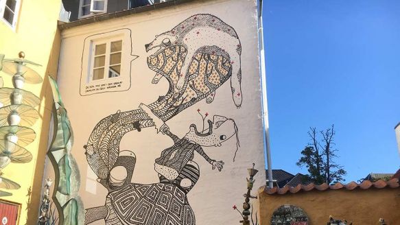 Kristian Lange street art i Aalborg