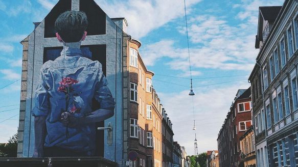 Street Art in Absalonsgade in Aalborg