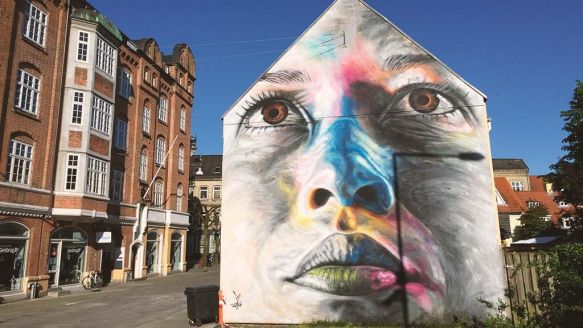 Street Art in Nørregade in Aalborg
