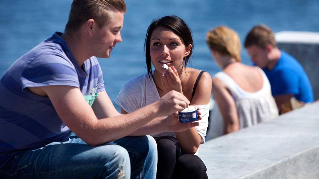 Par på Aalborg Havnefront
