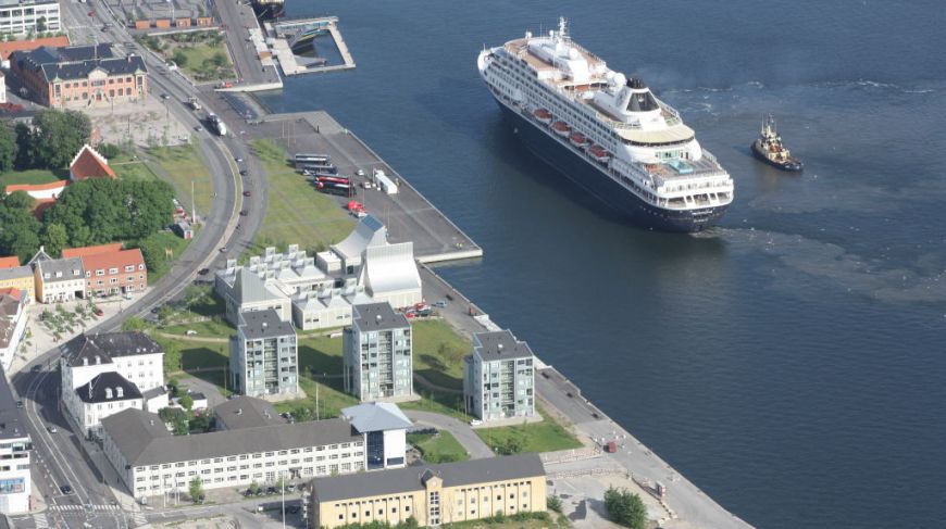 Cruise ship in Aalborg