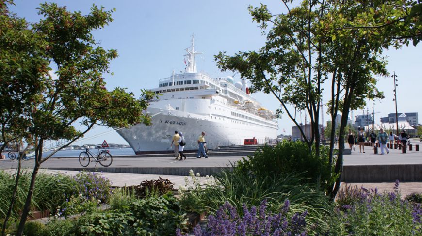 Cruise ship in Aalborg