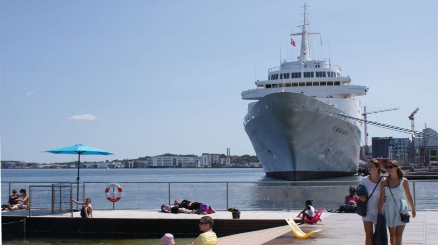 Cruise ship in Aalborg