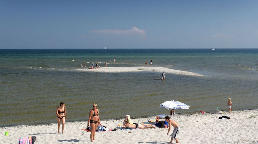 Beach island at Aalborg Coast